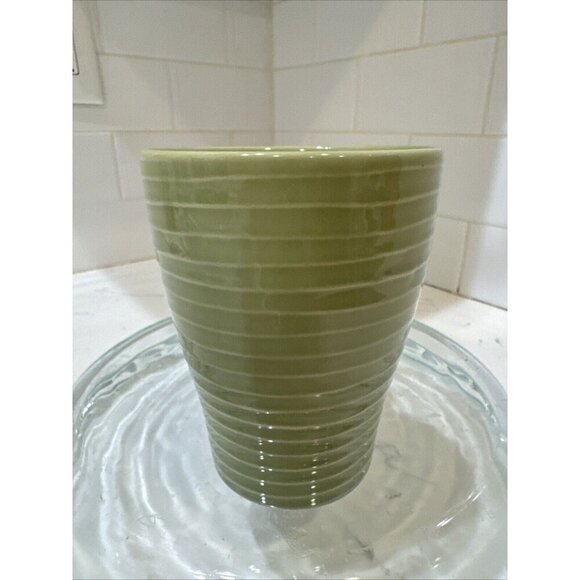 STARBUCKS 2009 Design House Stockholm 12 oz. Ceramic Mug Ribbed Safe Olive Green - Picture 6 of 10